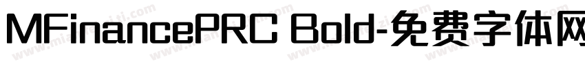 MFinancePRC Bold字体转换